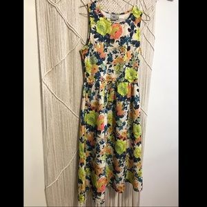 Skater midi summer dress